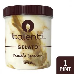 Talenti Gelato Gluten-Free Vanilla Caramel Swirl Frozen Dessert Kosher Milk, 1 Pint 1 Count