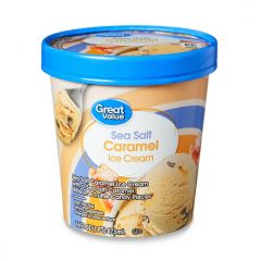 Great Value Sea Salt Caramel Ice Cream Pint, 16 fl oz
