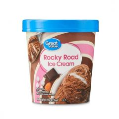 Great Value Rocky Road Ice Cream, 16 fl oz