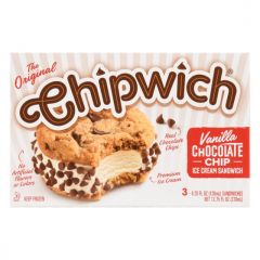 Chipwich Vanilla Chocolate Chip Ice Cream Sandwich, 4.25 Fluid Ounces, 3 Count