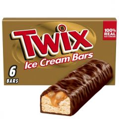 Twix Vanilla Ice Cream Bars, 1.93 fl oz, 6 Count