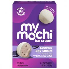 My Mochi Ice Cream Cookies & Cream, 1.25 Ounce Soft Pieces, 6 Count, Net Content 7.5 Ounces