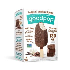 GoodPop Fudge n' Vanilla Crunch Dairy-Free Oat Milk Frozen Dessert Bars, 4 CT