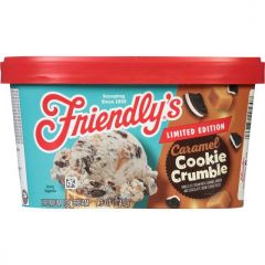 Friendly's Limited Edition Caramel Cookie Crumble Ice Cream, 1.5 Quart