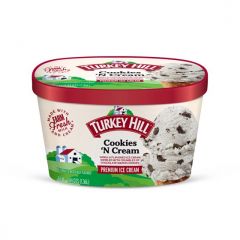 Turkey Hill Cookies N Cream Premium Ice Cream, 46 fl oz