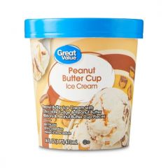 Great Value Peanut Butter Cup Ice Cream, 16 fl oz