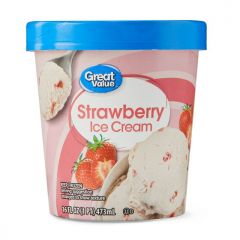 Great Value Strawberry Ice Cream, 16 fl oz