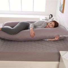1pc U-Shaped Body Pillow For Pregnant Women, Detachable And Washable For Waist Protection And Side Lying, Pillow For Pregnant Women