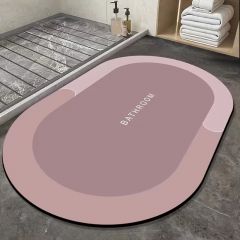 1pc, Quick Dry Bath Mat, Numerous Tiny Pores Within The Bathroom Floor Mat