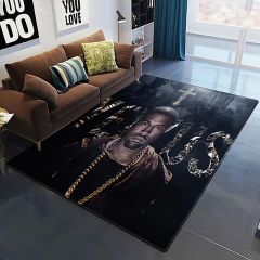 Rapper Kanye West HD printed area rugs Living room Bedroom floor mat Kitchen Non slip Matte Mat Children's Bedroom Mat