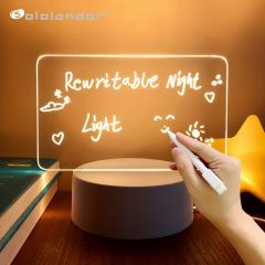 1pc Creative LED Note Board With USB Message Board And Pen, 3D Visualization Lamp, Gift For Girlfriends, Enhance Your Night Lamp Experience