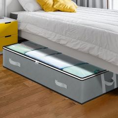 1pc Dustproof Under Bed Storage Box with Reinforced Handles for Comforter, Blanket, Bedding, Pillow, and Toys Bedroom Accessories