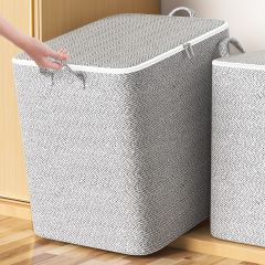 1pc Clothes Quilts Storage Bag, Gray Arrows, Large Capacity Moving Packaging Bags, Luggage Bags
