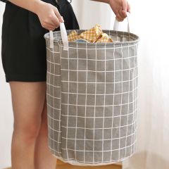1pc Round Dirty Clothes Basket, Laundry Basket, Portable Dirty Clothes Hamper， laundry hhamper, storage bucket