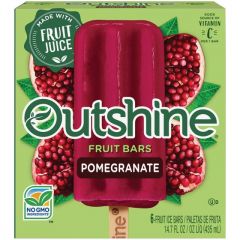 Outshine Pomegranate Frozen Fruit Ice Bars, 6 Pack