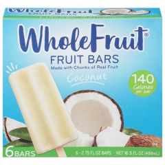 Whole Fruit Coconut Fruit Bars, 16.5 oz, 6 Count (Frozen)