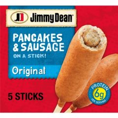 Jimmy Dean Pancake & Sausage on a Stick, 12.5 oz, 5 Count (Frozen)
