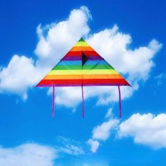 New Colorful Rainbow Kite Outdoor Kites Flying Toys Kite For Children Kids With 60M Kite String Outdoor Fun Sports Kites Toys