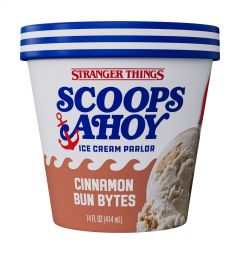 Scoops Ahoy Cinnamon Bun Bytes Ice Cream, Stranger Things Netflix, 14 fl oz (Frozen)