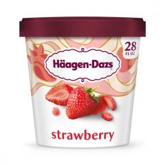 Haagen Dazs Gluten Free Strawberry Ice Cream, Gluten Free, Kosher, 28.0 oz