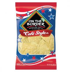 On The Border Cafe Style Football Tailgate Tortilla Chips, Gluten-Free, 10 oz Bag