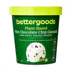 bettergoods Plant-Based Mint Chocolate Chip Oatmilk Non-Dairy Frozen Dessert, 16 fl oz