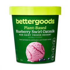 bettergoods Plant-Based Blueberry Swirl Oatmilk Non-Dairy Frozen Dessert, 16 fl oz