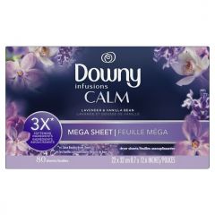 SAME DAY DELIVERY - Downy Infusions Mega Dryer Sheets, CALM, Lavender, 80 Count