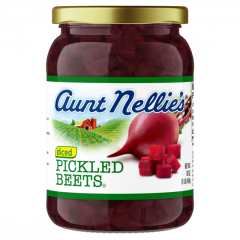Aunt Nellie's Pickled Diced Beets - 12 Pack, 16oz Glass Jars