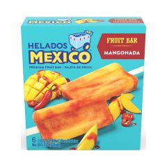 Helados Mexico Mangonada Fruit Bars, Non-Dairy, Gluten-Free, 16.5 oz, 6 Count
