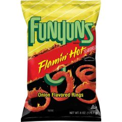 Funyuns Flamin' Hot Onion Flavored Rings, 6 oz Bag (Packaging may vary)