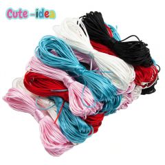 Cute-Idea 10m/lot 1.5mm Colorful Nylon Cord Thread Food Grade Baby Pacifier Clip Toys Accessories DIY Bracelet Braided String