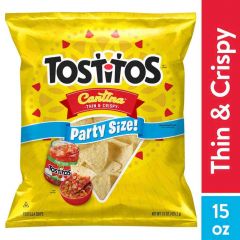 Tostitos Cantina Thin and Crispy Tortilla Chips, Party Size, 15 oz Bag