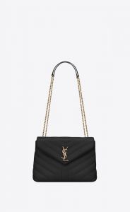 SAINT LAURENT LOULOU SMALL CHAIN BAG IN QUILTED "Y" LEATHER 